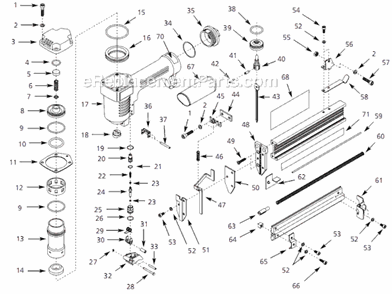 Part Location Diagram of SV344800AV Campbell Hausfeld Trigger Assembly